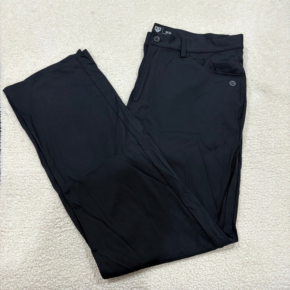 Graham‎ Luxe Men's Golf Pants All Time 38x32 Navy Blue Lightweight Stretch